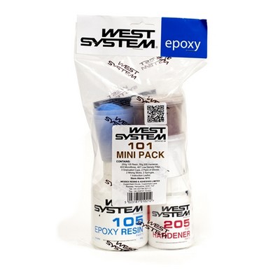 West System 105A Epoxy Resin With 205A Fast Hardener - 1 Quart Kit With Mini Metering Pumps