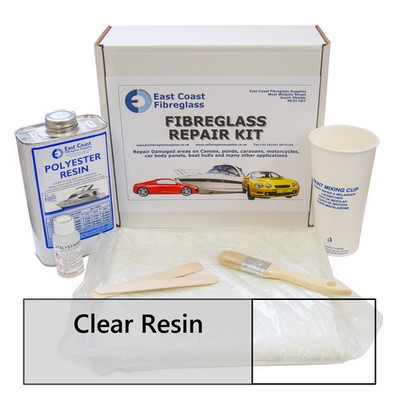 Fibreglass Repair Kit - Clear Resin