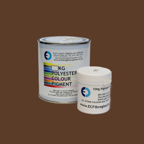 Paint Code 8011 RAL 8011 Polyester Pigment - Nut Brown