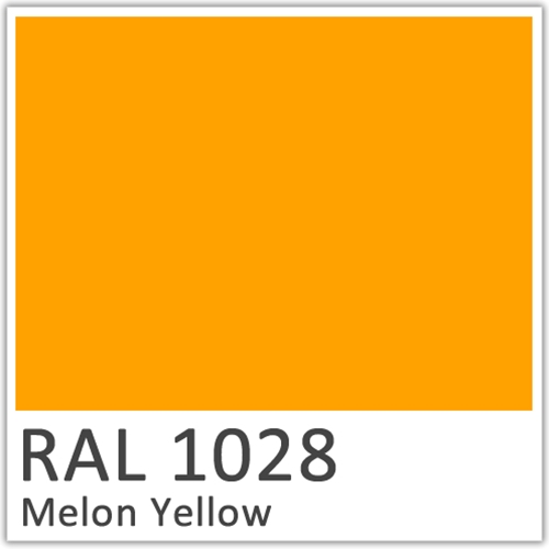 RAL 1028 Melon Yellow Polyester Flowcoat