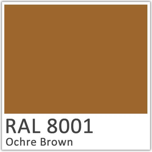 RAL 8001 Ochre Brown Polyester Flowcoat