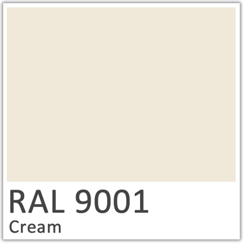 RAL 9001 Cream Polyester Flowcoat