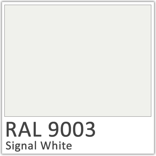 RAL 9003 Signal White Polyester Flowcoat