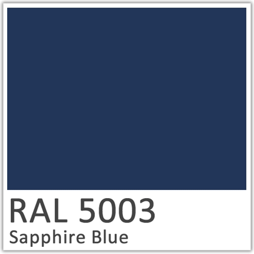RAL 5003 Sapphire Blue Polyester Flowcoat