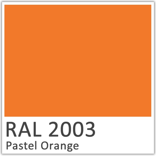 RAL 2003 Pastel Orange Polyester Flowcoat