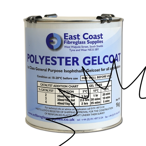 CLEAR Polyester Gel-Coat (inclusive of catalyst)