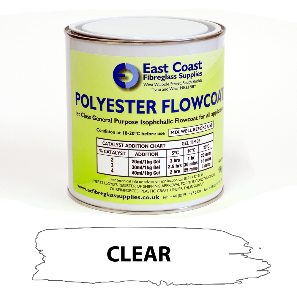 Clear Polyester Flowcoat