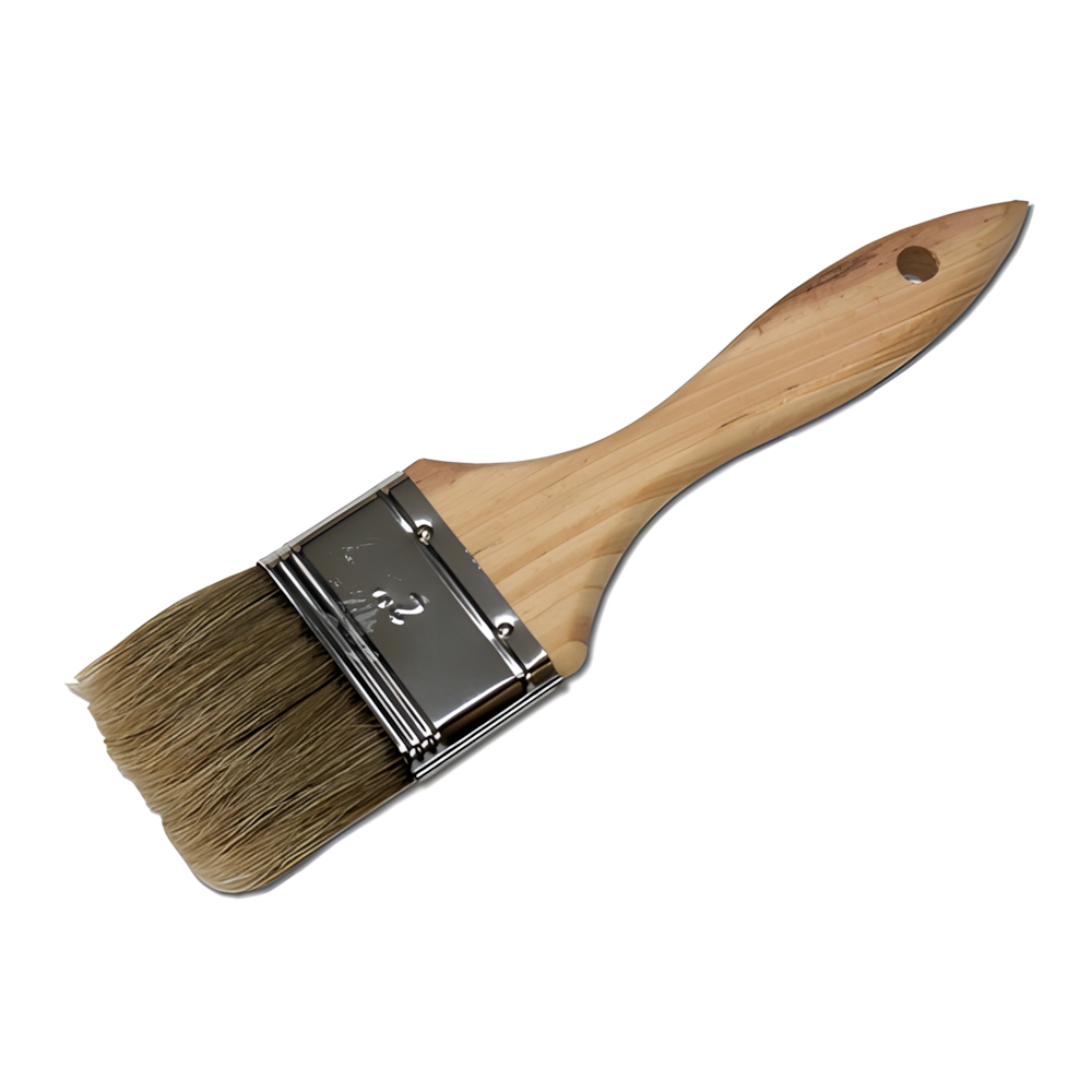 2" wooden handle brushes