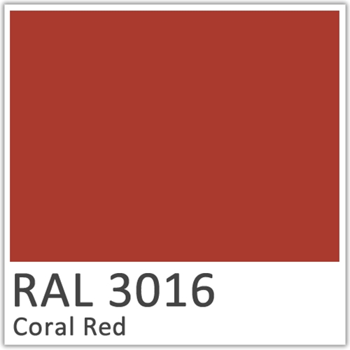 RAL 3016 Coral Red Polyester Flowcoat