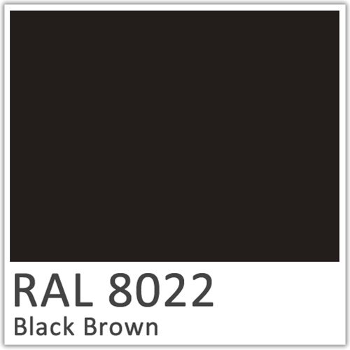 RAL 8022 Black Brown Polyester Flowcoat