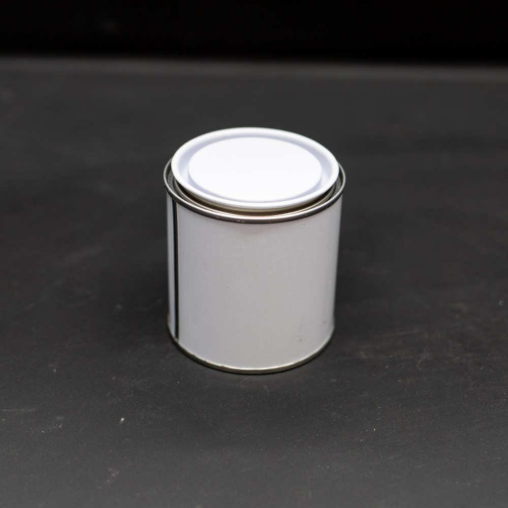 250 ML White Lever Lid Tin and Lid