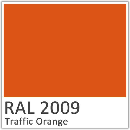 RAL 2009 Traffic Orange Polyester Flowcoat