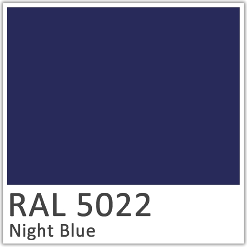 RAL 5022 Night Blue Polyester Flowcoat