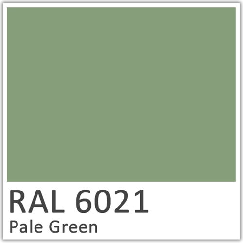 RAL 6021 Pale Green Polyester Flowcoat