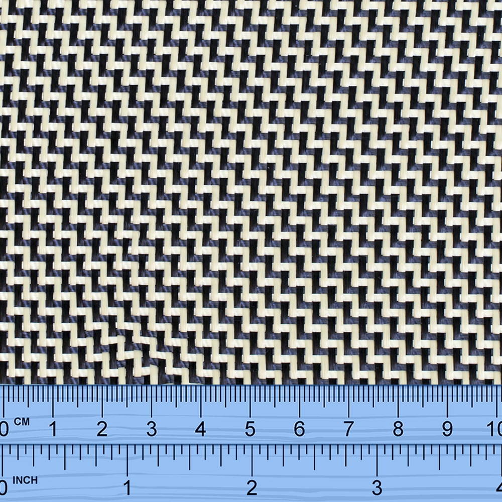 228g Twill Weave Carbon/Kevlar® Cloth 1000mm wide