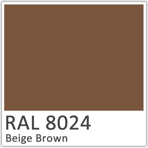 RAL 8024 Beige Brown Polyester Flowcoat