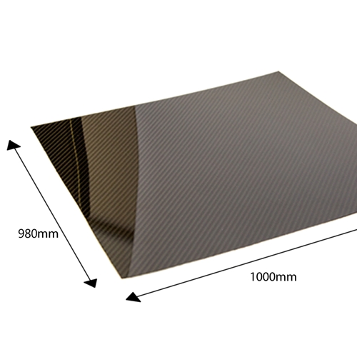 Carbon Flat Sheet - 980mm x 1000mm