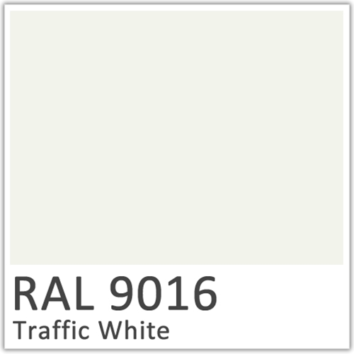 RAL 9016 Traffic White Polyester Flowcoat