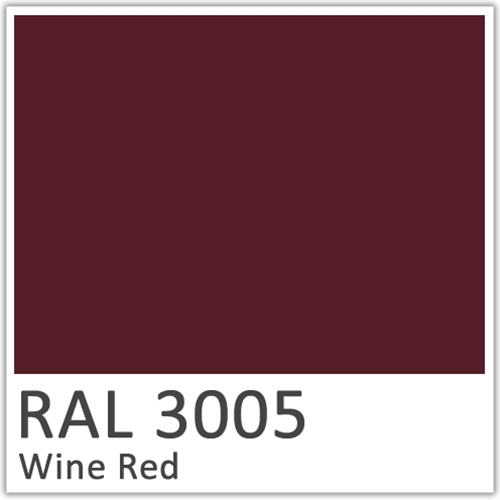 RAL 3005 Wine Red Polyester Flowcoat