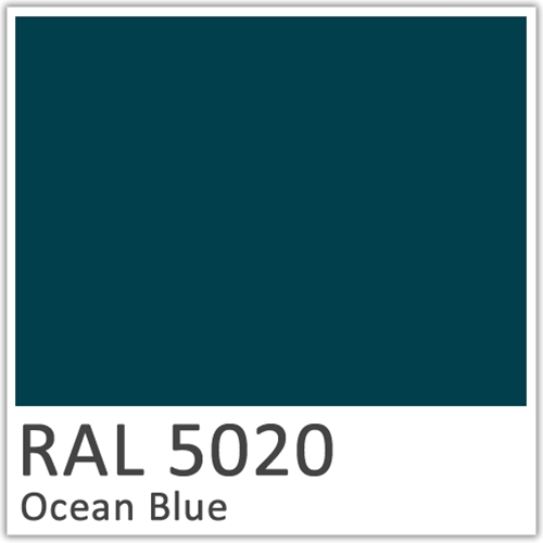 RAL 5020 Ocean Blue Polyester Flowcoat