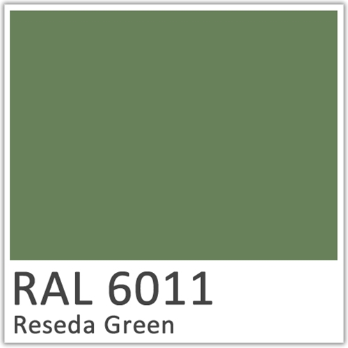 RAL 6011 Reseda Green Polyester Flowcoat