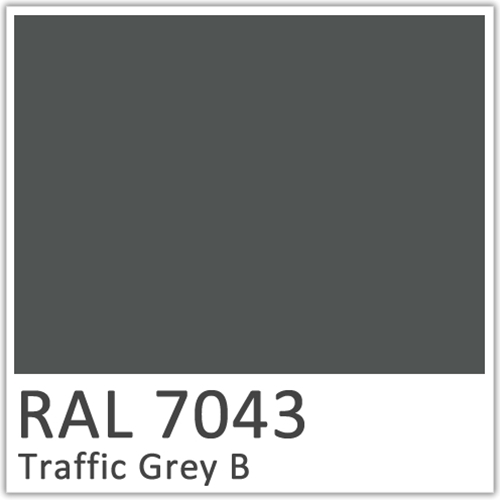 RAL 7043 Traffic Grey B Polyester Flowcoat