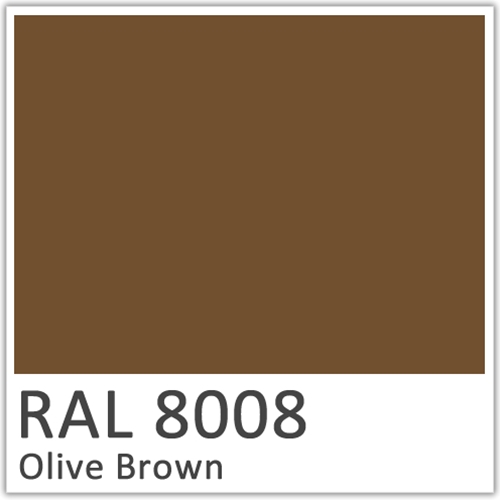 RAL 8008 Olive Brown Polyester Flowcoat