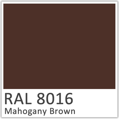 RAL 8016 Mahogany Brown Polyester Flowcoat