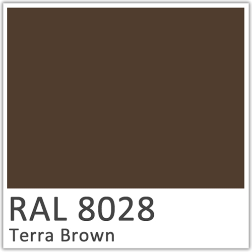 RAL 8028 Terra Brown Polyester Flowcoat