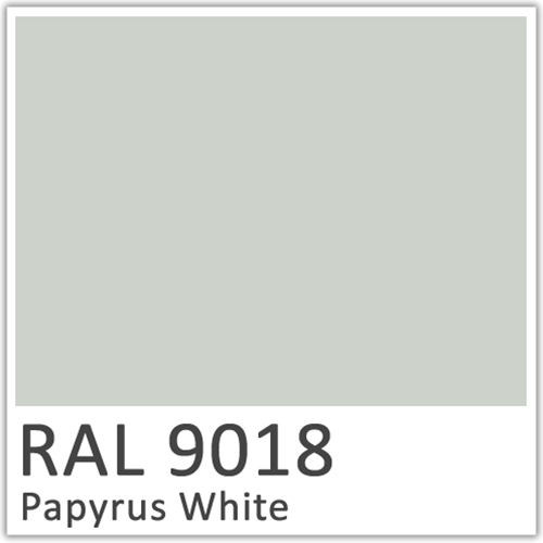 RAL 9018 Papyrus White Polyester Flowcoat