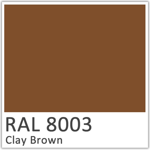 RAL 8003 Clay Brown Polyester Flowcoat