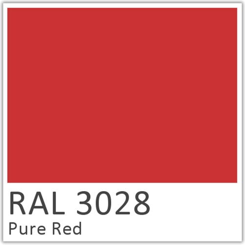 RAL 3028 Pure Red Polyester Flowcoat