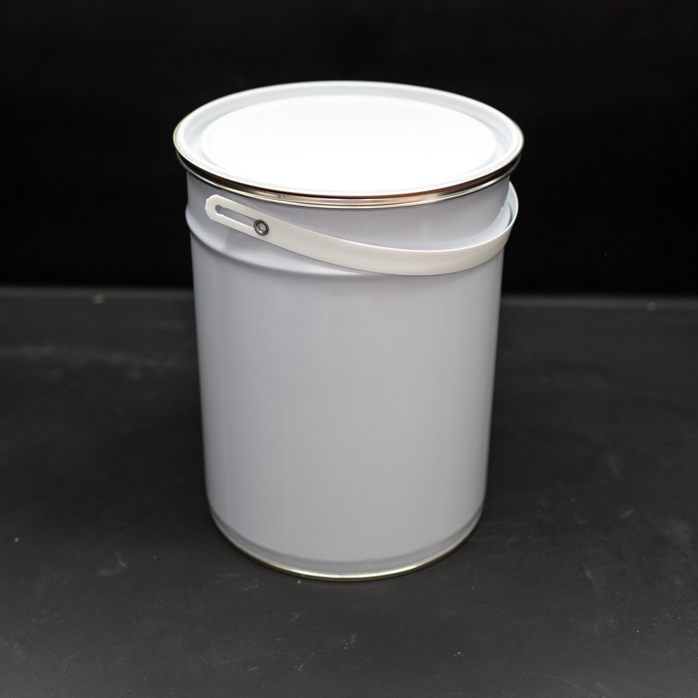 5 L Plain White Lever Lid Tinplate Tin