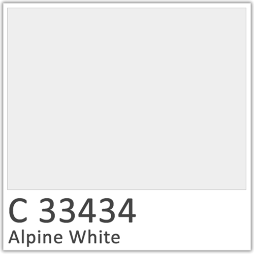Alpine White C33434 Polyester Flowcoat
