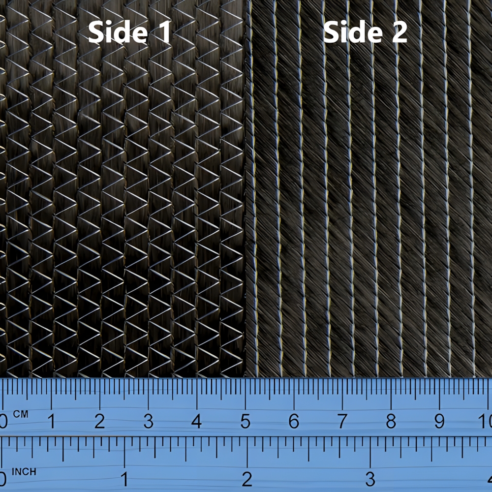 600g Triaxial Carbon Fibre Cloth Fabric 1.27 m wide