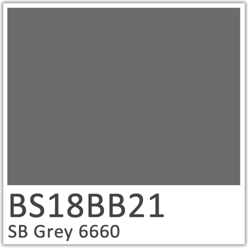 SB Grey 6660 Polyester Flowcoat BS18BB21