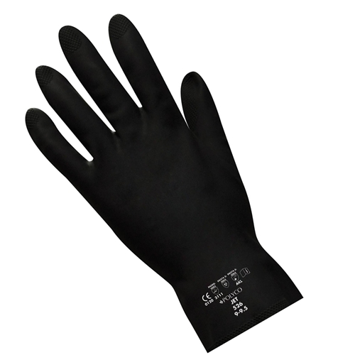 Heavy Duty black rubber gloves