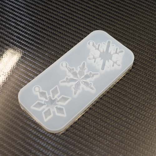 Silicone Mould - 3 snowflakes
