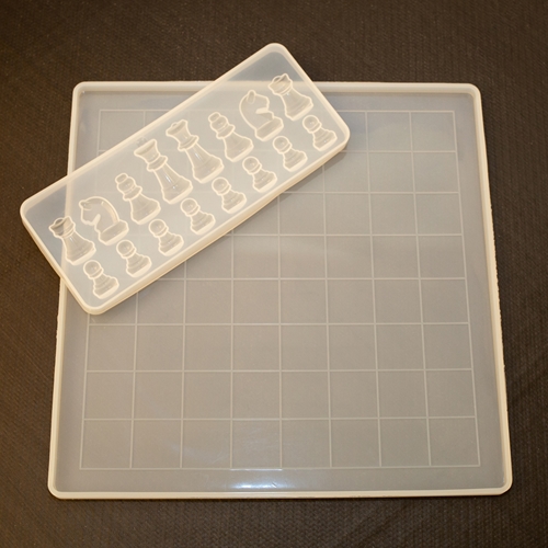 Silicone Mould - Chess board & Pieces