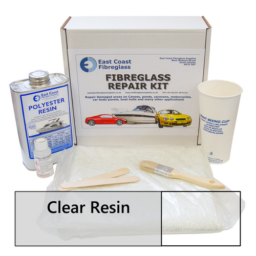 Fibreglass Repair Kit Clear Resin