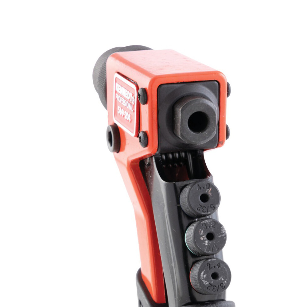 Heavy-Duty Steel Hand Riveter with Quick-Change Nozzles